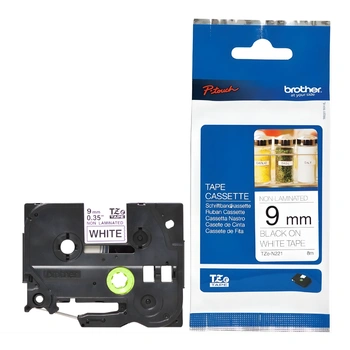 Taśma Brother TZe-N221 9 mm x 8 m / nielaminowana / do drukarek Brother P-touch