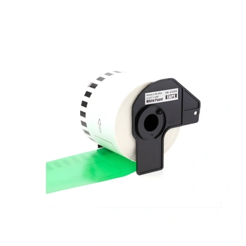Taśma Specmark DK-22205 62 mm x 30,48 m / zielona / czarny nadruk / do drukarek Brother QL