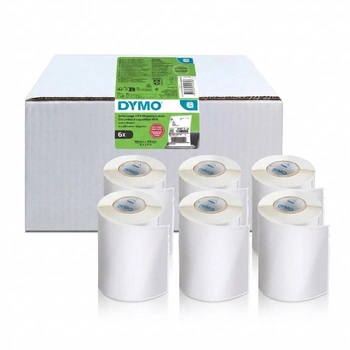 Etykiety termiczne DYMO LW 2238107 104 x 159 mm 220 szt. / papierowe / kurierskie / do drukarek etykiet DYMO LabelWriter / zestaw 6 szt.