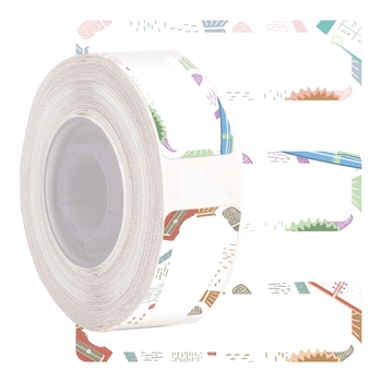 Etykiety Phomemo DCP1450-130A3 14 x 50 mm 130 szt. / papierowe / wzór szkolny / czarny nadruk / do drukarki D30S