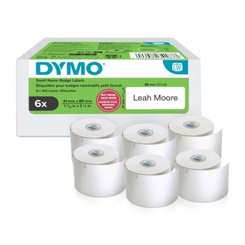 Etykiety DYMO LW-11356 2234187 41 x 89 mm 300 szt. / odlepne / do drukarek etykiet DYMO LabelWriter / zestaw 6 szt.