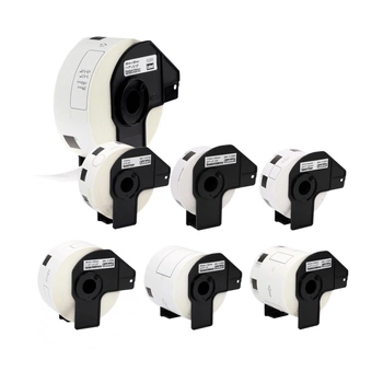 Etykiety Specmark DK 17-62 mm x 23-100 mm / do drukarek Brother QL / zestaw 7 szt.