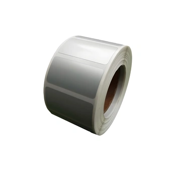 Etykiety termotransferowe Specmark 80 x 50 mm 1000 szt. / foliowe / gilza fi40 / srebrne