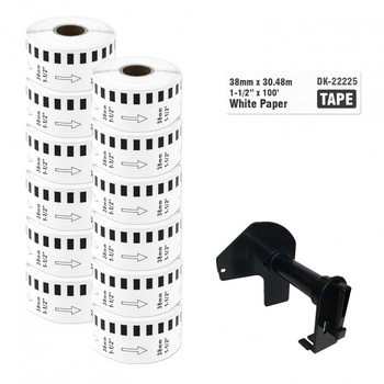 Taśma Specmark DK-22225 38 mm x 30,48 m / bez uchwytu / do drukarek Brother QL / zestaw 12 szt.