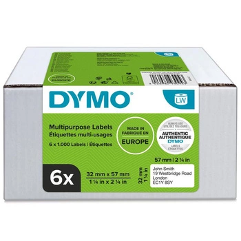 Etykiety DYMO LW 2093094 32mm x 57mm 1000 szt. / do drukarki etykiet DYMO LabelWriter / opakowanie 6 szt.