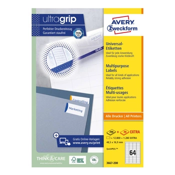 Trwałe etykiety uniwersalne Avery Zweckform A4 220ark./op. 48,5 x 16,9 mm / białe