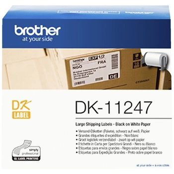 Etykiety Brother DK-11247 103mm x 164mm 180 szt. / do drukarki etykiet Brother QL