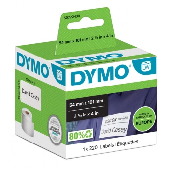 Etykiety DYMO LW 99014 54mm x 101mm 220 szt. / do drukarki etykiet DYMO LabelWriter