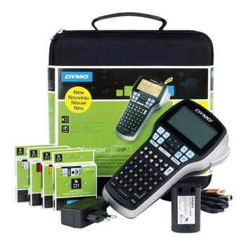 Drukarka etykiet DYMO LabelManager 420P 180 dpi / do 19 mm / PC / Mac / USB / z walizką w zestawie