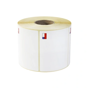 Etykiety termotransferowe 1000 szt. z flagą Chile 90 mm x 70 mm Specmark / gilza fi 40 mm