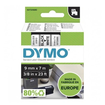 Taśma DYMO D1-40913 9 mm x 7 m / do drukarek DYMO D1