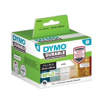 Etykiety DYMO Durable LW-1933081 89 x 25 mm 350 szt. / do do drukarek etykiet DYMO LabelWriter