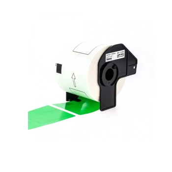 Etykiety Specmark DK-11202 62 x 100 mm 300 szt. / papierowe / zielone / czarny nadruk / do drukarek Brother QL