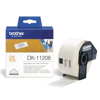 Etykiety Brother DK-11208 38 mm x 90 mm 400 szt. / do drukarki etykiet Brother QL