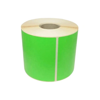 Etykiety termiczne Specmark 100 x 120 mm 350 szt. / papierowe / zielone / gilza fi40