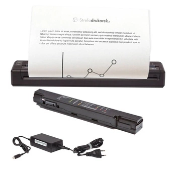 Przenośna drukarka A4 Brother PJ-883 300dpi / PC / Mac / Smartfon / USB / BT / MFi / Wi-Fi / AirPrint / w zestawie z akumulatorem i zasilaczem