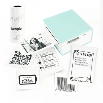 Mini drukarka etykiet Phomemo M02 zielona 203 dpi / do 53 mm / PC / Smartfon / BT