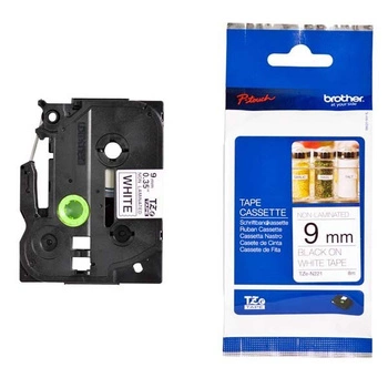 Taśma Brother TZe-N221 9 mm x 8 m / nielaminowana / do drukarek Brother P-touch