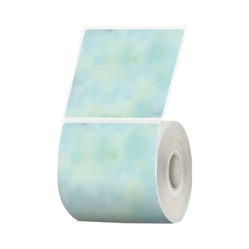 Etykiety Phomemo WP5050-150TC 50 x 50 mm 150 szt. / pastelowe zielone / czarny nadruk / do drukarek serii M