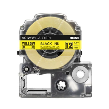 Taśma Specmark LK-4YBN 12 mm x 8 m / żółta / do drukarek Epson LabelWorks