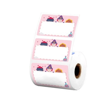 Etykiety Phomemo WP5030-230A 50 x 30 mm 230 szt. / wzór z ludzikiem / czarny nadruk / do drukarek serii M