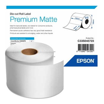 Etykiety Epson C33S045723 102 x 76 mm 1570 szt. / matte premium / do drukarek Epson ColorWorks