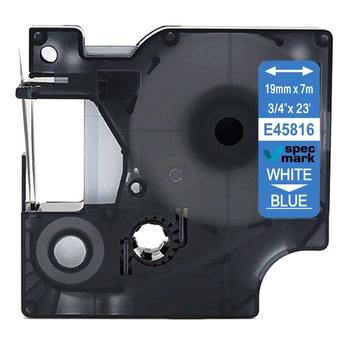 Taśma Specmark D1-45816 19 mm x 7 m / niebieska / biały nadruk / do drukarek DYMO D1