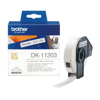 Etykiety Brother DK-11203 17 x 87 mm 300 szt. / papierowe / do drukarek Brother QL