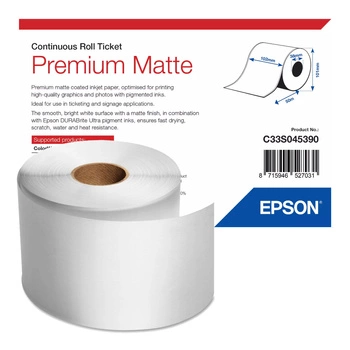Taśma Epson Matte Premium C33S045390 102mm x 50m do drukarki etykiet ColorWorks