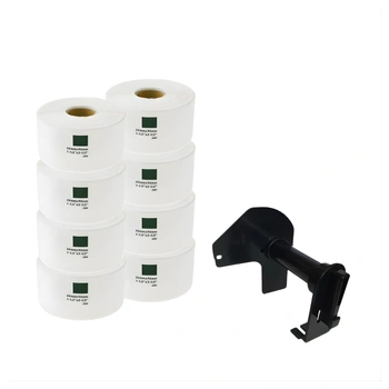 Etykiety Specmark DK-11208 38 x 90 mm 400 szt. / papierowe / bez uchwytu / do drukarek Brother QL / zestaw 8 szt.