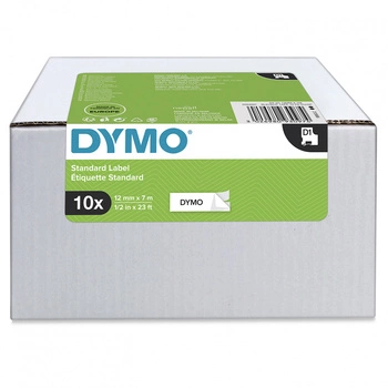 Taśma DYMO D1-45013 2093097 12 mm x 7 m / papierowa / do drukarek DYMO D1 / zestaw 10 szt.