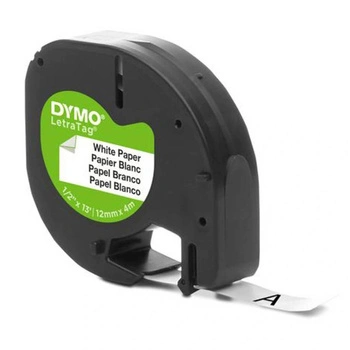 Taśma DYMO LetraTag 59421 12 mm x 4 m / papierowa / do drukarek DYMO LT