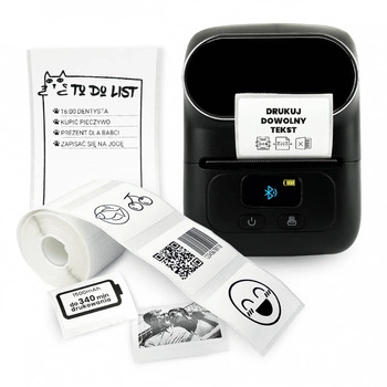 Mini drukarka etykiet Phomemo M110 czarna 203 dpi / do 50 mm / PC / Mac / Smartfon / BT / USB