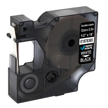 Taśma Specmark Durable D1-1978365 12 mm x 5,5 m / czarna / biały / do drukarek DYMO D1