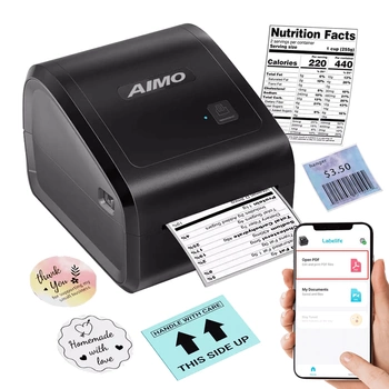 Drukarka etykiet AIMO D550 203 dpi / do 115 mm / PC / Mac / iOS / Android / USB / BT