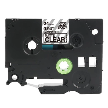 Taśma Specmark TZe-M51 24 mm x 8 m / przezroczysta matowa / czarny nadruk / do drukarek Brother P-touch