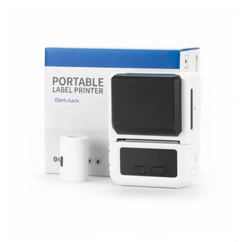 Mini drukarka etykiet Phomemo M120 biała 203dpi / do 50 mm / PC / Mac / Smartfon / BT / USB