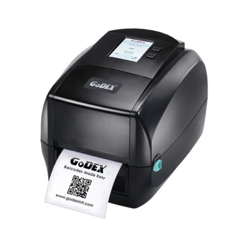 Drukarka etykiet GoDEX RT833i termotransferowa 300 dpi / do 105,7 mm / PC / Mac / USB / USB HOST / Ethernet / RS232