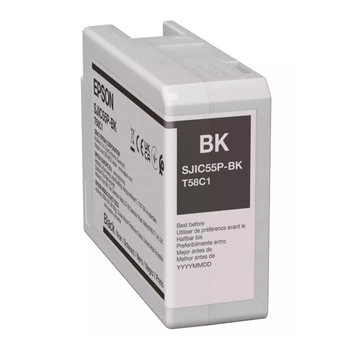 Tusz Epson SJIC55P-BK glossy black / do drukarek ColorWorks D6000 i D6500