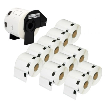 Etykiety Specmark DK-11209 29 x 62 mm 800 szt. / papierowe / do drukarek Brother QL / zestaw 11 szt.