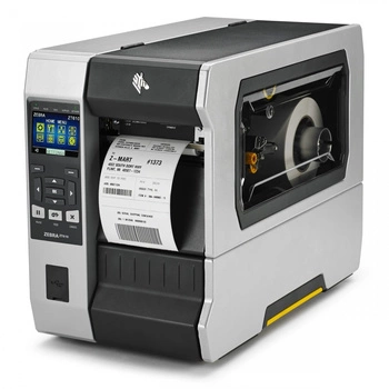 Drukarka etykiet Zebra ZT610T termotransferowa 300dpi / LCD / do 104mm / PC / Mac / Smartfon / BT4.0 / USB / Ethernet / RS23 + dyspenser + nawijak