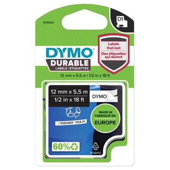 Taśma DYMO Durable D1-1978364 12 mm x 5,5 m / do drukarek DYMO D1