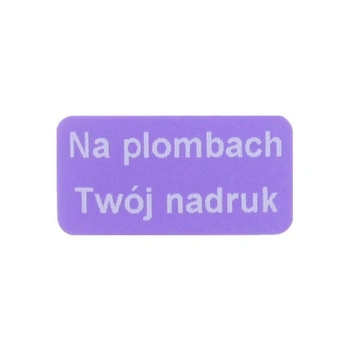 Etykieta plomba void Specmark 45 x 18 mm 250 szt. / fioletowa / biały nadruk / gilza fi40