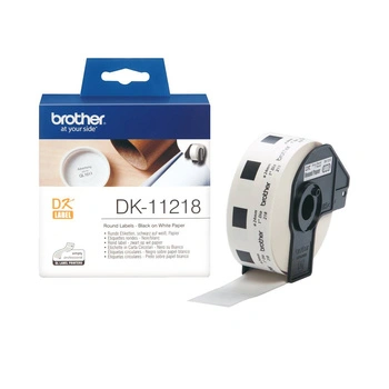 Etykiety Brother DK-11218 fi 24 mm 1000 szt. / papierowe /okrągłe / do drukarek Brother QL