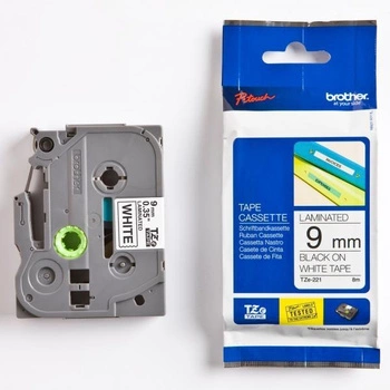 Taśma Brother TZe-221 9 mm x 8 m / do drukarki etykiet Brother P-touch