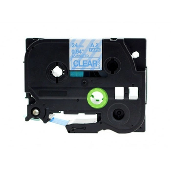 Taśma Specmark TZe-153 24 mm x 8 m / przezroczysta / niebieski nadruk / do drukarek Brother P-touch