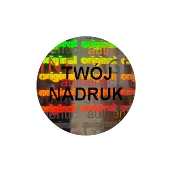 Etykieta plomba hologram original genuine z mocnym klejem wielokolorowa fi15 250szt średnica gilzy fi40