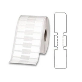 Etykiety termiczne jubilerskie Zebra 56mm x 13mm / polipropylenowe / z perforacją