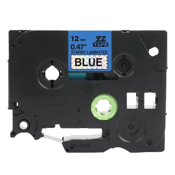 Taśma Specmark TZe-531L1 12 mm x 8 m / niebieska w kratkę / czarny nadruk / do drukarek Brother P-touch