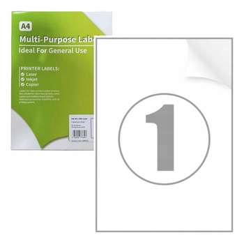 Etykiety specmark A4 200 x 289 mm 1 opak. 100 etykiet